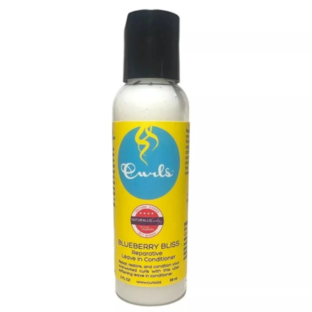 ♥️ CURLS Blueberry Bliss Reparative Leave In Conditioner 2 Fl Oz NEW Hair